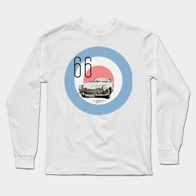 Berlin: 66 Karmann Ghia Long Sleeve T-Shirt by oobmmob